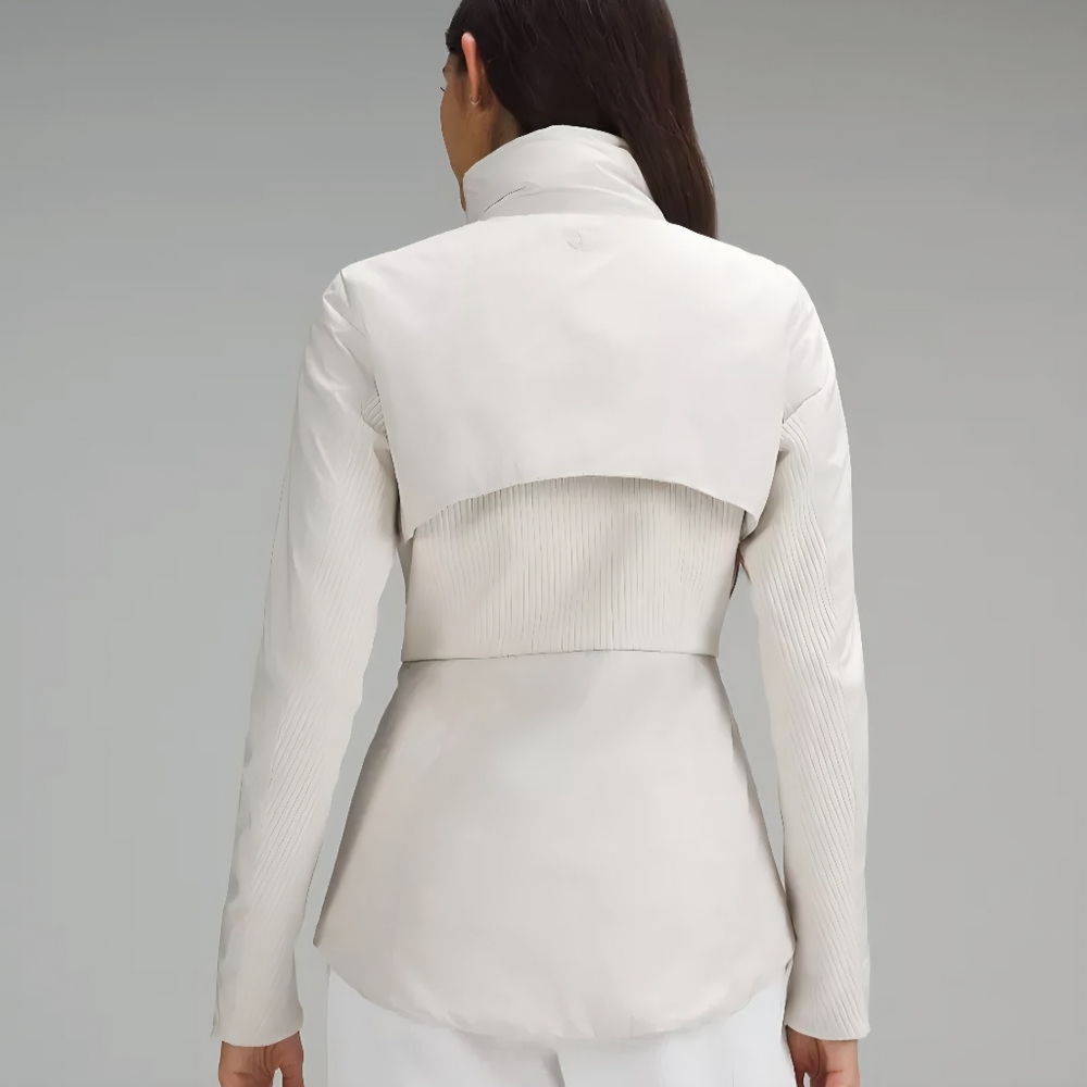 Lululemon Ivory SoftMatte PrimaLoft Insulated Jacket Womens Size 8 - Picture 2 of 12